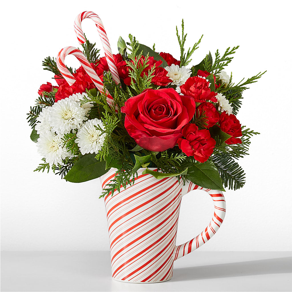 Peppermint Swirl Mug – AMCS FLOWERS & PERSONAL SERVICES LLC, Chesapeake VA