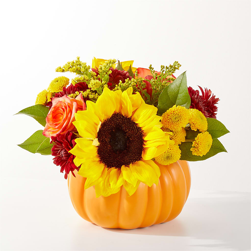 Golden Gourd Pumpkin Bouquet – AMCS FLOWERS & PERSONAL SERVICES LLC, Chesapeake VA