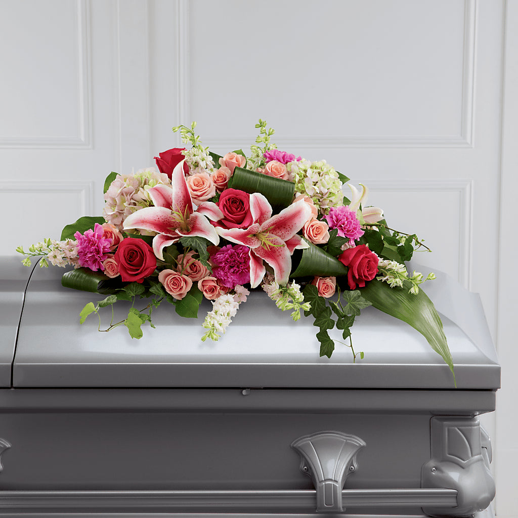 Splendid Grace Casket Spray – AMCS FLOWERS & PERSONAL SERVICES LLC, Chesapeake VA
