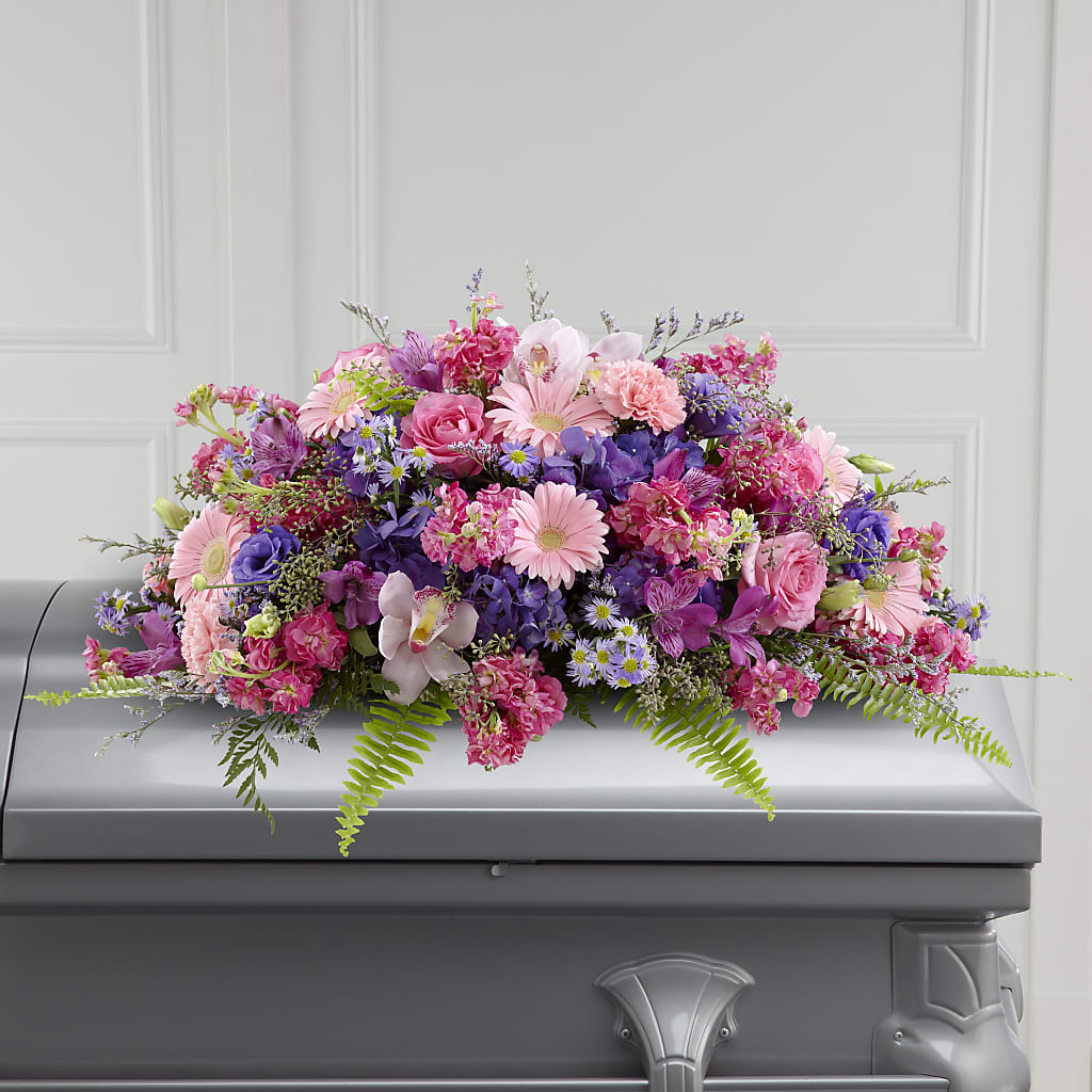 Glorious Garden Casket Spray – AMCS FLOWERS & PERSONAL SERVICES LLC, Chesapeake VA