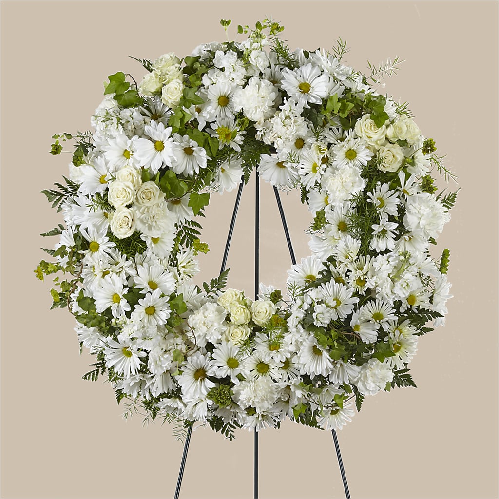 Faithful Wishes Wreath – AMCS FLOWERS & PERSONAL SERVICES LLC, Chesapeake VA