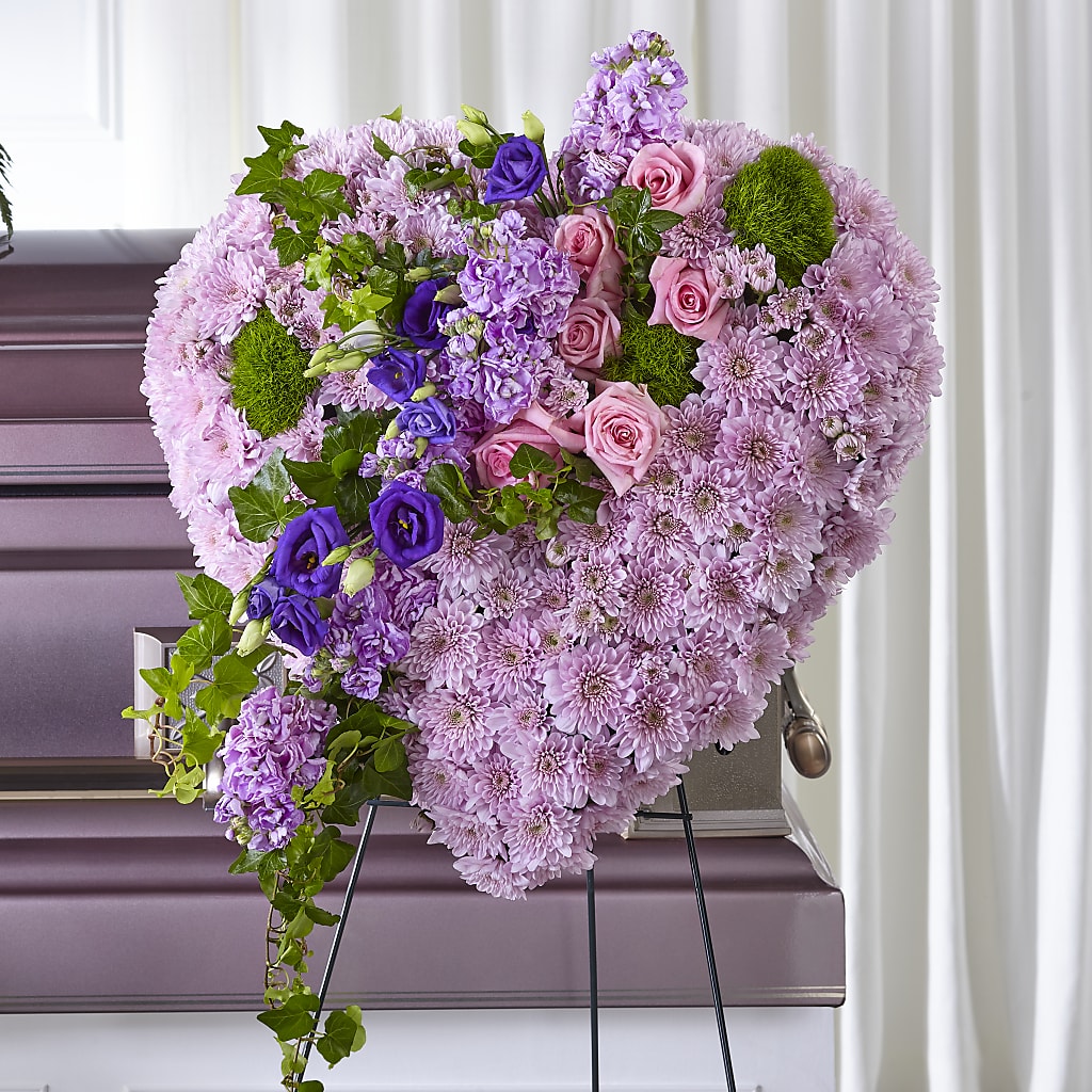 Treasured Love Standing Heart – AMCS FLOWERS & PERSONAL SERVICES LLC, Chesapeake VA