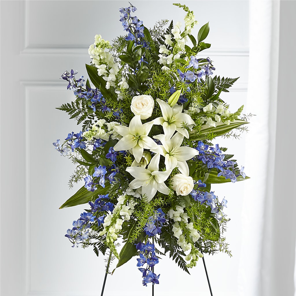 Faithful Friend Standing Spray – AMCS FLOWERS & PERSONAL SERVICES LLC, Chesapeake VA