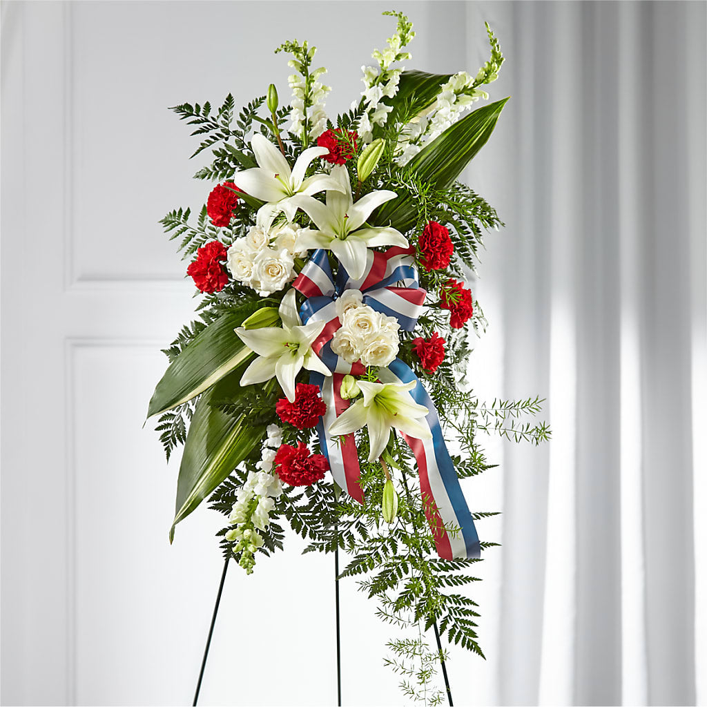 Stars of Life Standing Spray – AMCS FLOWERS & PERSONAL SERVICES LLC, Chesapeake VA
