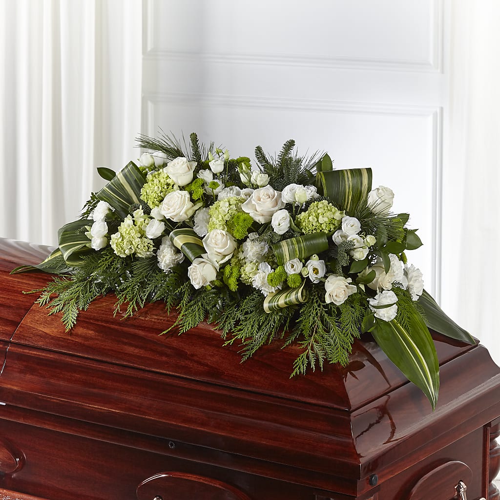 Hopeful Gesture Casket Spray – AMCS FLOWERS & PERSONAL SERVICES LLC, Chesapeake VA