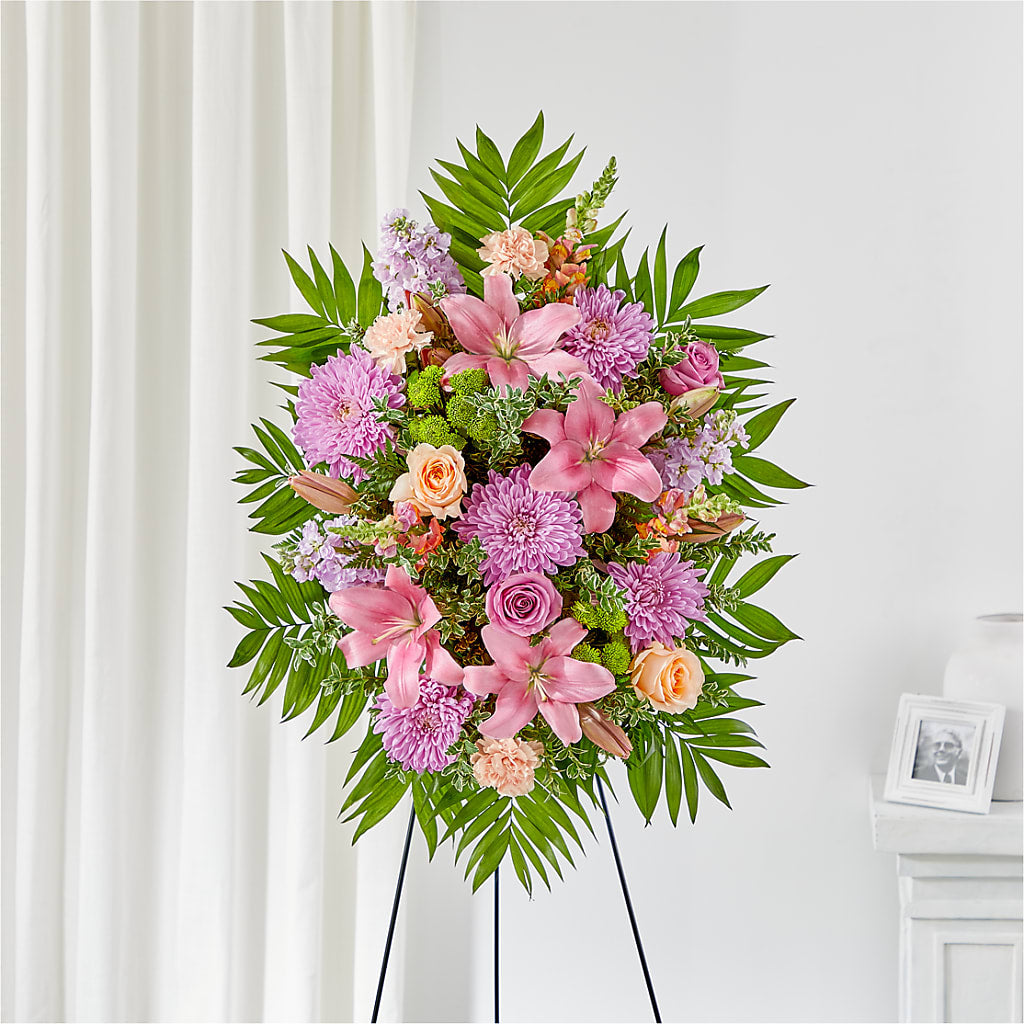 Love & Light Standing Spray – AMCS FLOWERS & PERSONAL SERVICES LLC, Chesapeake VA