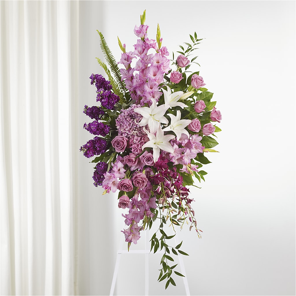 Never Alone Standing Spray – AMCS FLOWERS & PERSONAL SERVICES LLC, Chesapeake VA