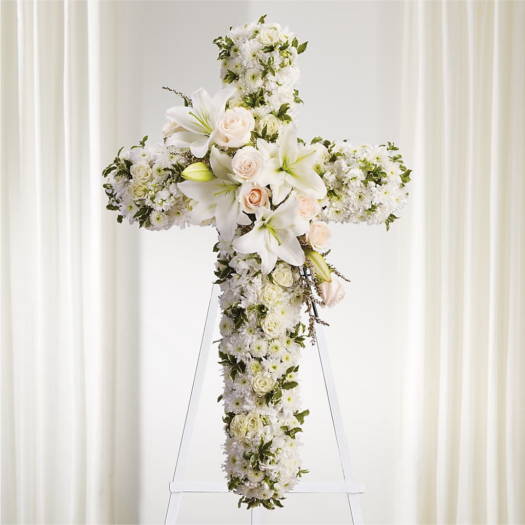 Spiritual Guidance Standing Spray – AMCS FLOWERS & PERSONAL SERVICES LLC, Chesapeake VA