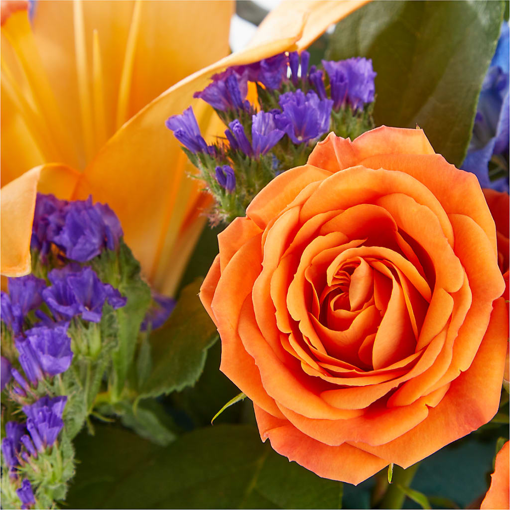 Radiant Citrus Box Bouquet – AMCS FLOWERS & PERSONAL SERVICES LLC, Chesapeake VA