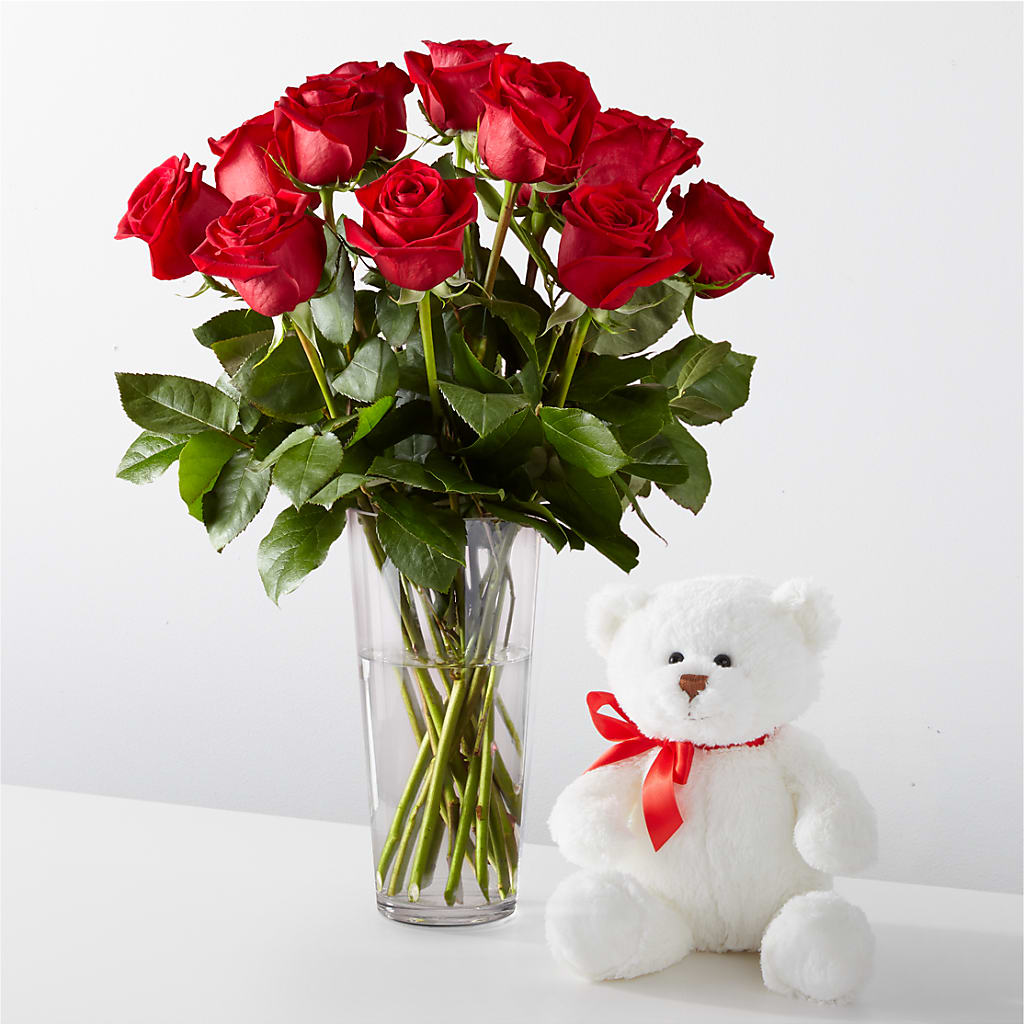 Romantic Long Stem Red Rose Bouquet Bundles – AMCS FLOWERS & PERSONAL SERVICES LLC, Chesapeake VA