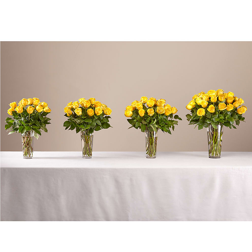 Long Stem Yellow Rose Bouquet – AMCS FLOWERS & PERSONAL SERVICES LLC, Chesapeake VA