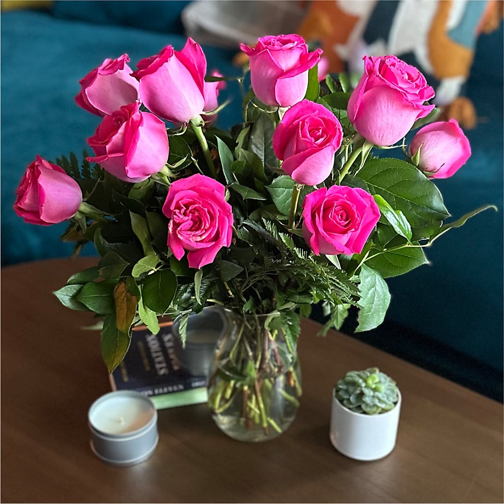 Long Stem Pink Rose Bouquet – AMCS FLOWERS & PERSONAL SERVICES LLC, Chesapeake VA