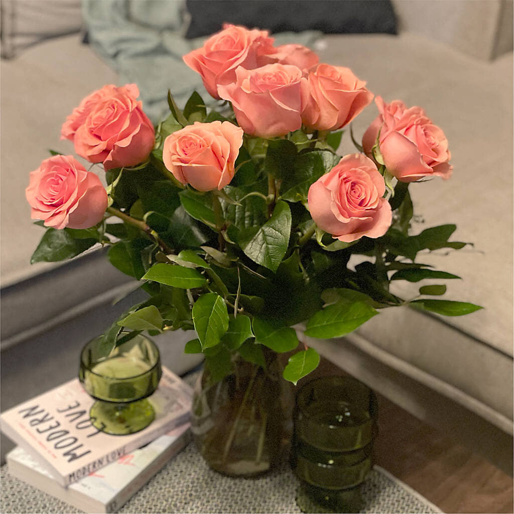 Long Stem Pink Rose Bouquet – AMCS FLOWERS & PERSONAL SERVICES LLC, Chesapeake VA