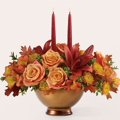 Harvest Table Centerpiece – AMCS FLOWERS & PERSONAL SERVICES LLC, Chesapeake VA