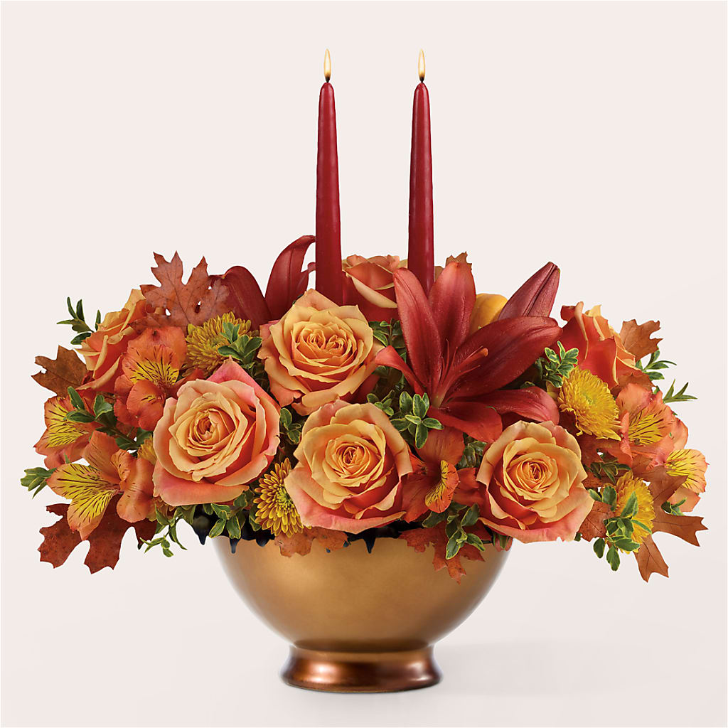 Harvest Table Centerpiece – AMCS FLOWERS & PERSONAL SERVICES LLC, Chesapeake VA