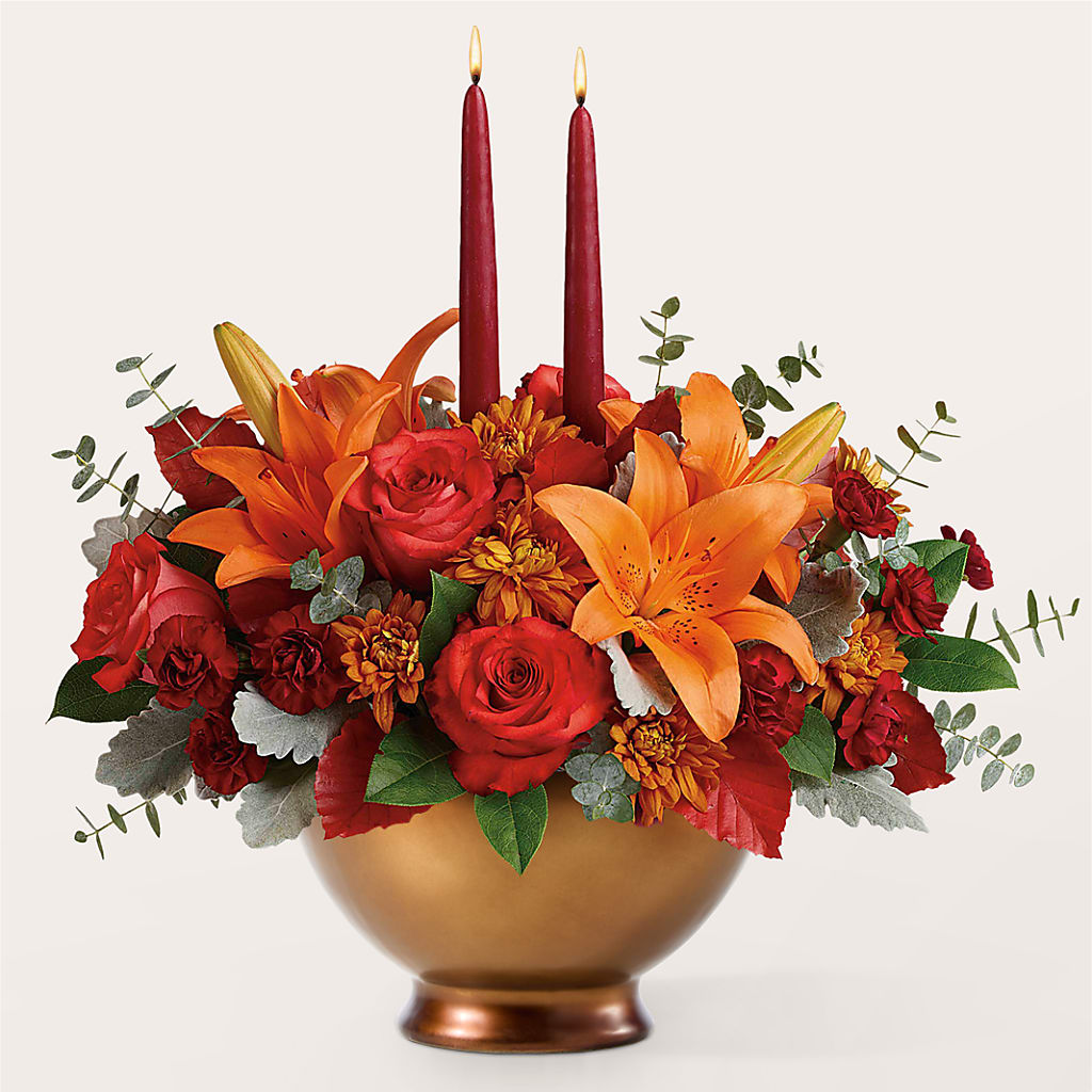 Fruits of Fall Centerpiece – AMCS FLOWERS & PERSONAL SERVICES LLC, Chesapeake VA