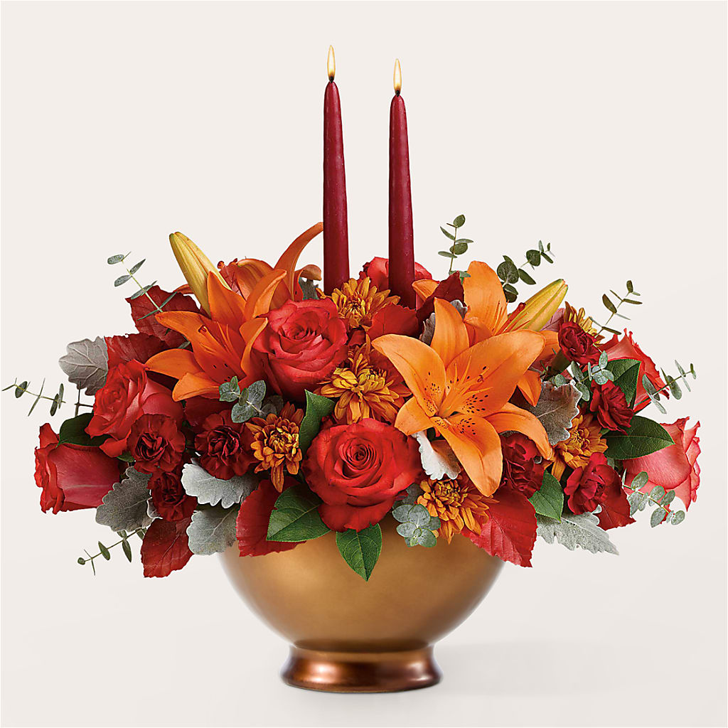 Fruits of Fall Centerpiece – AMCS FLOWERS & PERSONAL SERVICES LLC, Chesapeake VA