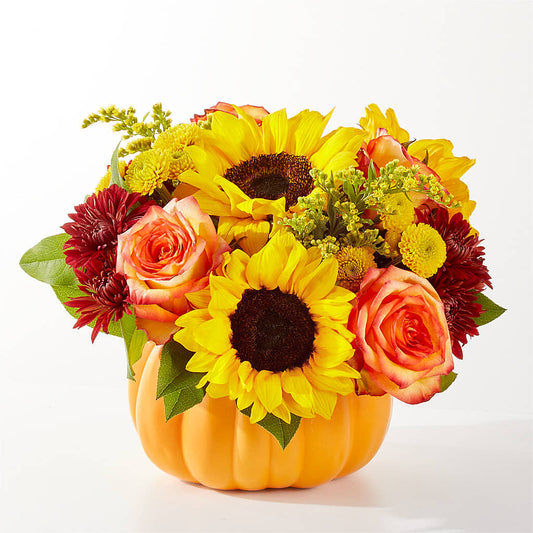 Golden Gourd Pumpkin Bouquet – AMCS FLOWERS & PERSONAL SERVICES LLC, Chesapeake VA