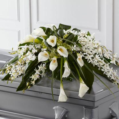 Angel Wings Casket Spray – AMCS FLOWERS & PERSONAL SERVICES LLC, Chesapeake VA