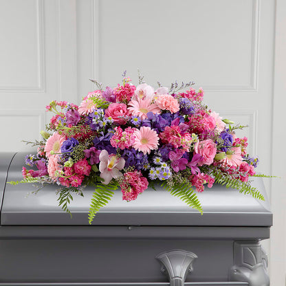 Glorious Garden Casket Spray – AMCS FLOWERS & PERSONAL SERVICES LLC, Chesapeake VA