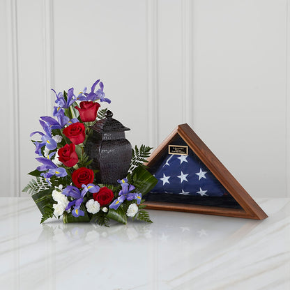 Patriotic Tribute Arrangement – AMCS FLOWERS & PERSONAL SERVICES LLC, Chesapeake VA
