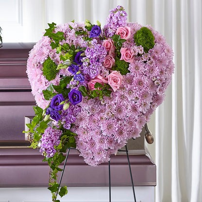 Treasured Love Standing Heart – AMCS FLOWERS & PERSONAL SERVICES LLC, Chesapeake VA