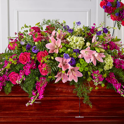 Radiant Tribute Casket Spray – AMCS FLOWERS & PERSONAL SERVICES LLC, Chesapeake VA