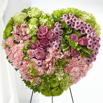 Heartwarming Standing Heart – AMCS FLOWERS & PERSONAL SERVICES LLC, Chesapeake VA