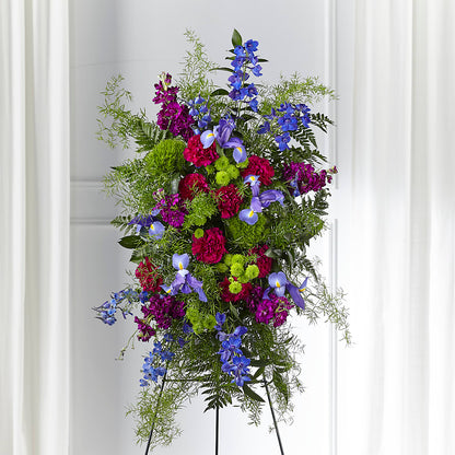 Heavenly Skies Standing Spray – AMCS FLOWERS & PERSONAL SERVICES LLC, Chesapeake VA