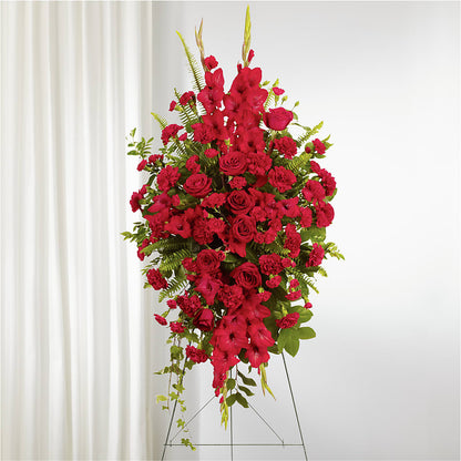 From the Heart Standing Spray – AMCS FLOWERS & PERSONAL SERVICES LLC, Chesapeake VA