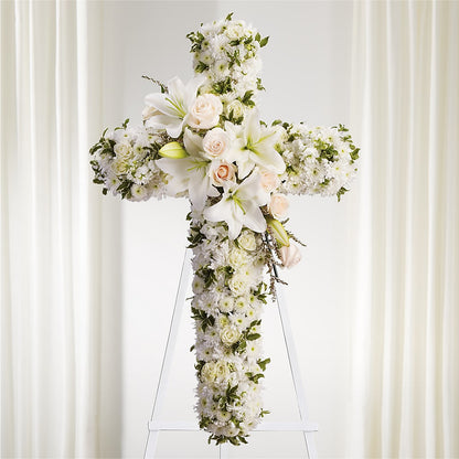 Spiritual Guidance Standing Spray – AMCS FLOWERS & PERSONAL SERVICES LLC, Chesapeake VA