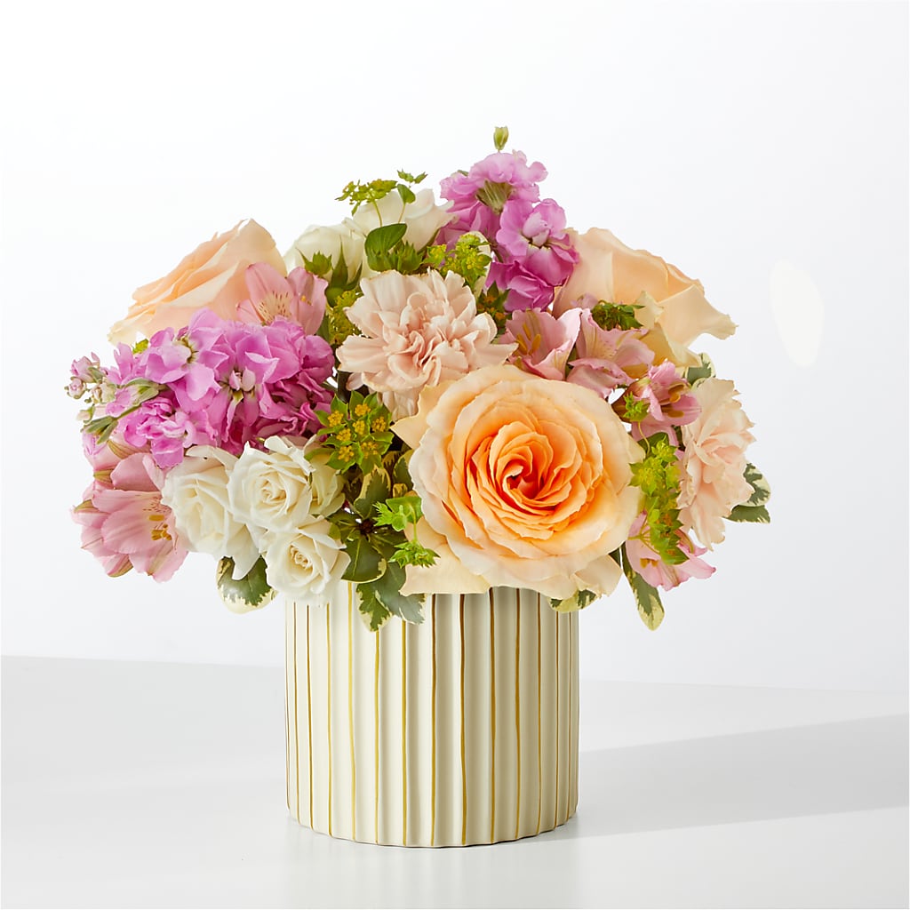 Paradise Bouquet with Ivory Vase – AMCS FLOWERS & PERSONAL SERVICES LLC, Chesapeake VA