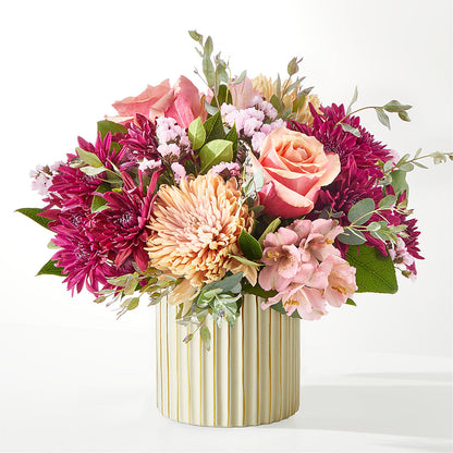 Berry Cobbler Bouquet with Ivory Vase – AMCS FLOWERS & PERSONAL SERVICES LLC, Chesapeake VA