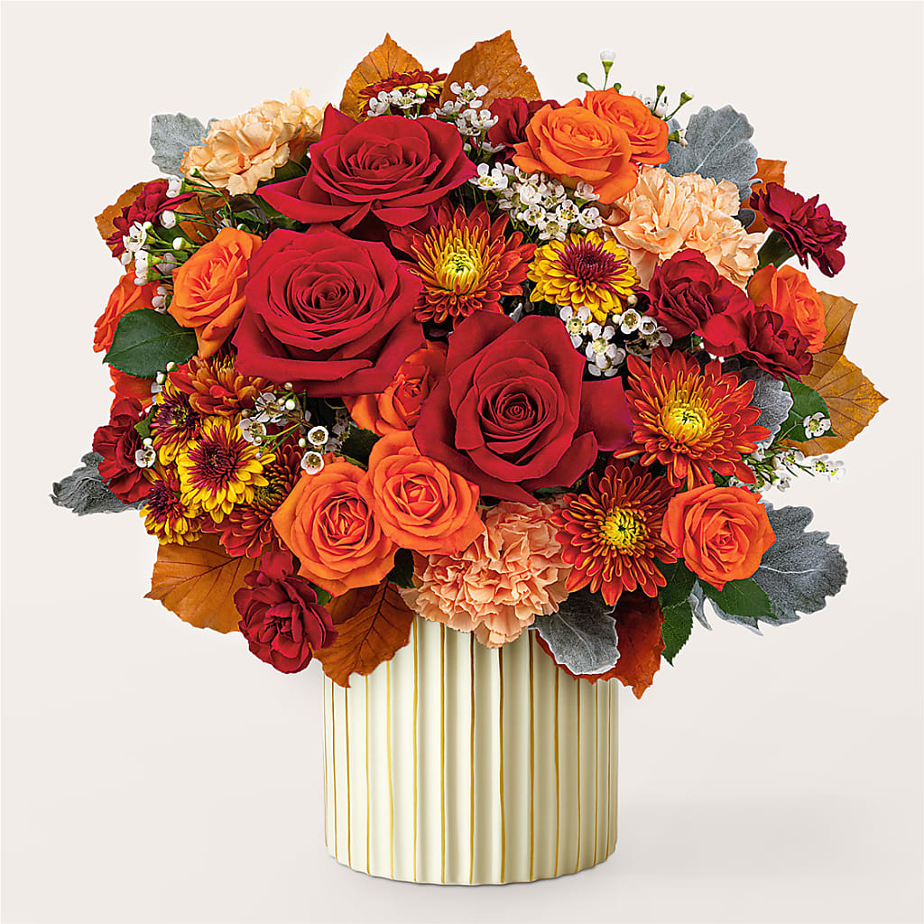Merlot Bouquet with Ivory Vase – AMCS FLOWERS & PERSONAL SERVICES LLC, Chesapeake VA
