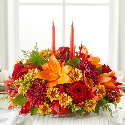 Autumn's Embrace Centerpiece – AMCS FLOWERS & PERSONAL SERVICES LLC, Chesapeake VA