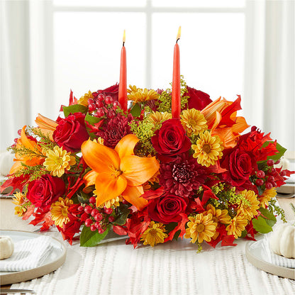 Autumn's Embrace Centerpiece – AMCS FLOWERS & PERSONAL SERVICES LLC, Chesapeake VA
