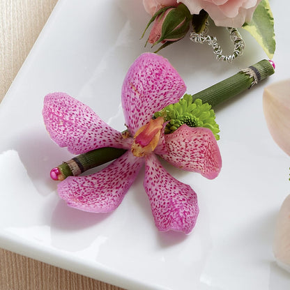 Pink Mokara Boutonniere – AMCS FLOWERS & PERSONAL SERVICES LLC, Chesapeake VA