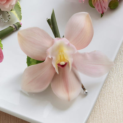 Pink Cymbidium Boutonniere – AMCS FLOWERS & PERSONAL SERVICES LLC, Chesapeake VA