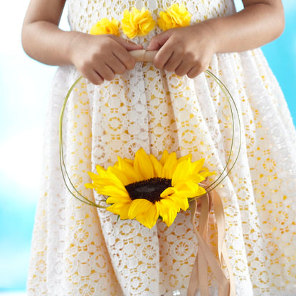 Sweet Sunshine Flower Girl Bouquet – AMCS FLOWERS & PERSONAL SERVICES LLC, Chesapeake VA