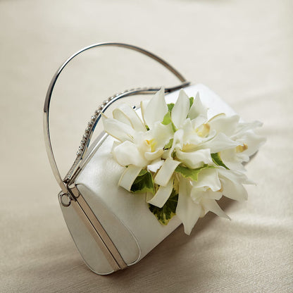 White Purse Decor – AMCS FLOWERS & PERSONAL SERVICES LLC, Chesapeake VA