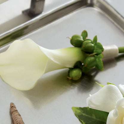 White Calla Boutonniere – AMCS FLOWERS & PERSONAL SERVICES LLC, Chesapeake VA