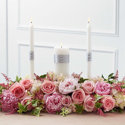 Worldwide Romance Unity Candle Arrangement – AMCS FLOWERS & PERSONAL SERVICES LLC, Chesapeake VA