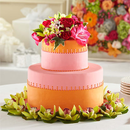 Sweet Citrus Cake Decor – AMCS FLOWERS & PERSONAL SERVICES LLC, Chesapeake VA