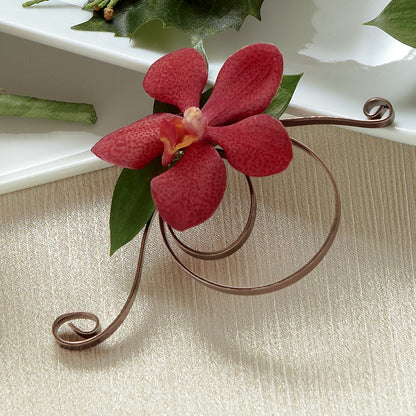 Red Mokara Boutonniere – AMCS FLOWERS & PERSONAL SERVICES LLC, Chesapeake VA